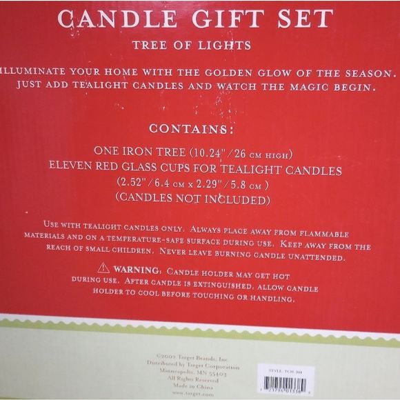Target Brand Candle Gift Set Tree of Lights - Picture 2 of 9